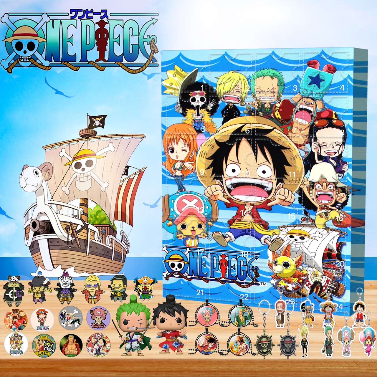 Calendrier de l'avent One Piece Equipage à petits prix